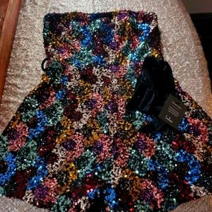 Lulus sequin romper size medium BRAND NEW